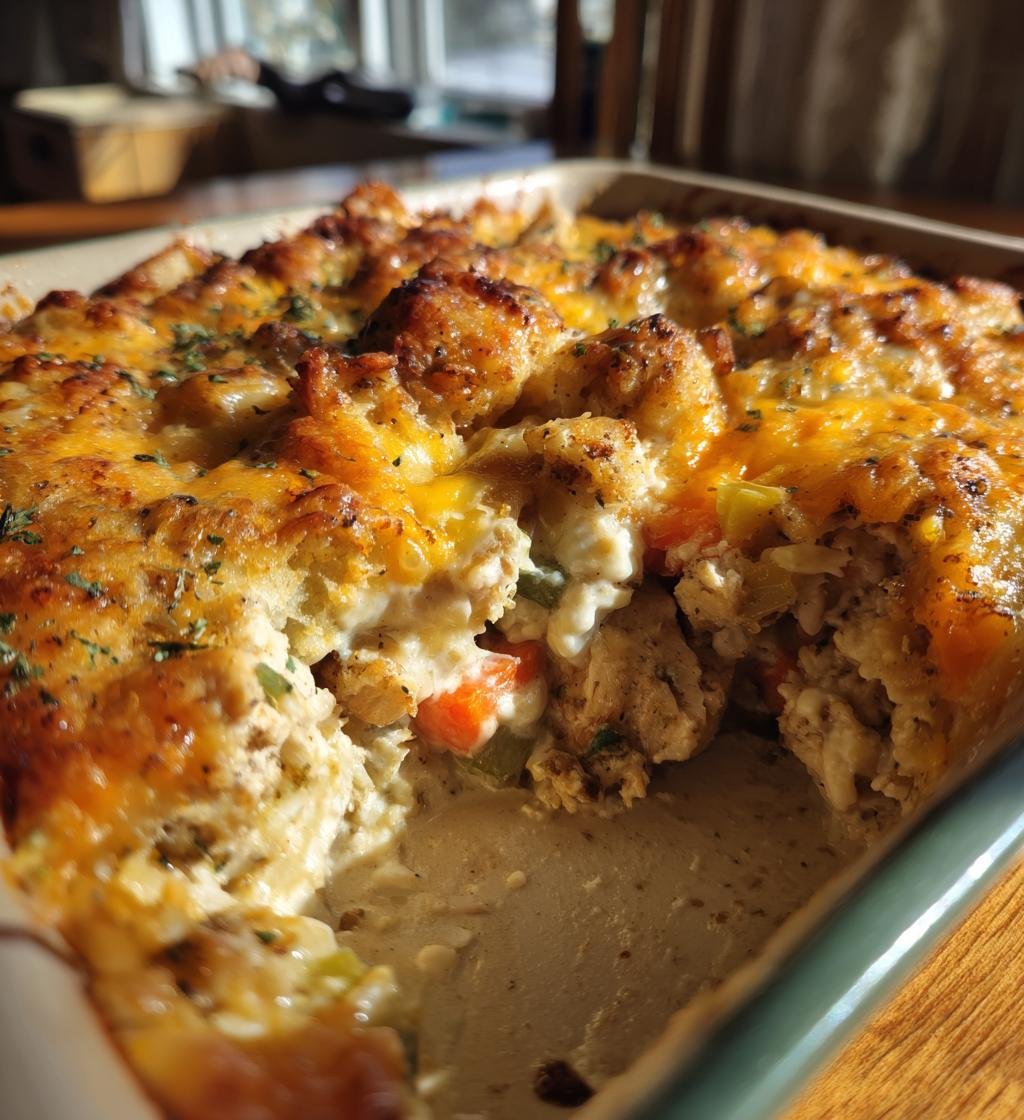 Easy Chicken Casserole Recipe - Creamy, Cheesy, and Delicious - step by step