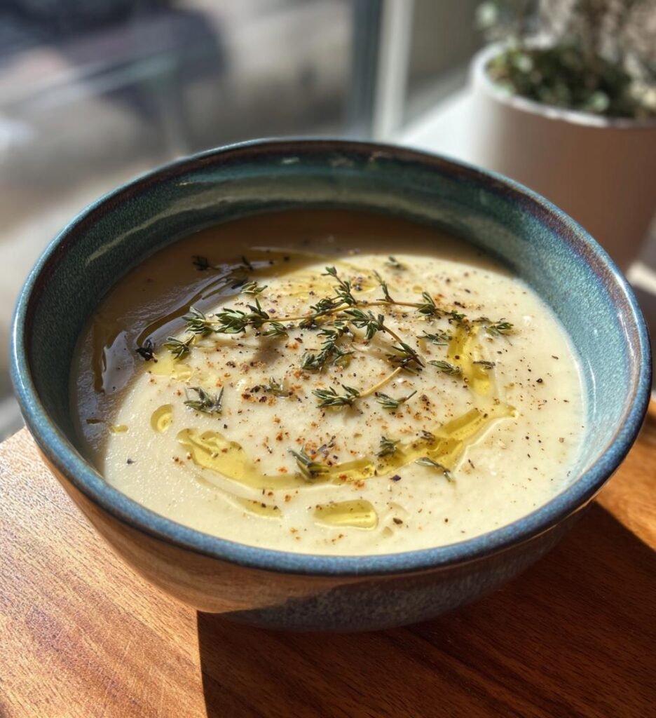 creamy roasted garlic soup recipe