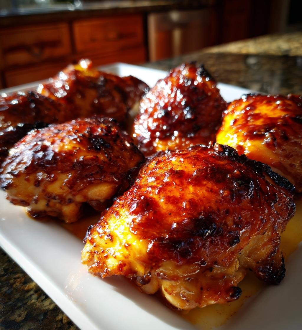 BBQ Chicken Thighs Oven Recipe - Juicy & Deliciously Easy