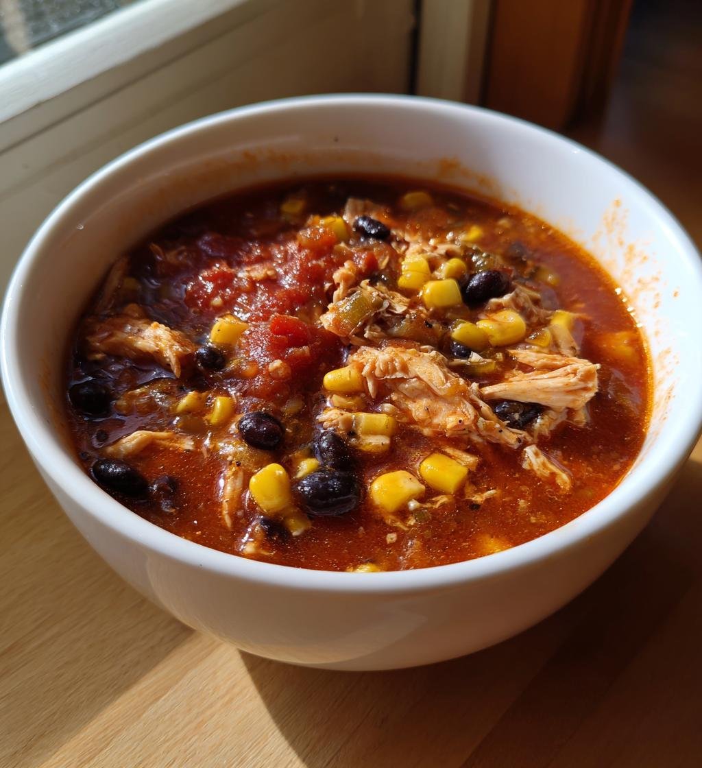 slow cooker chicken enchilada soup