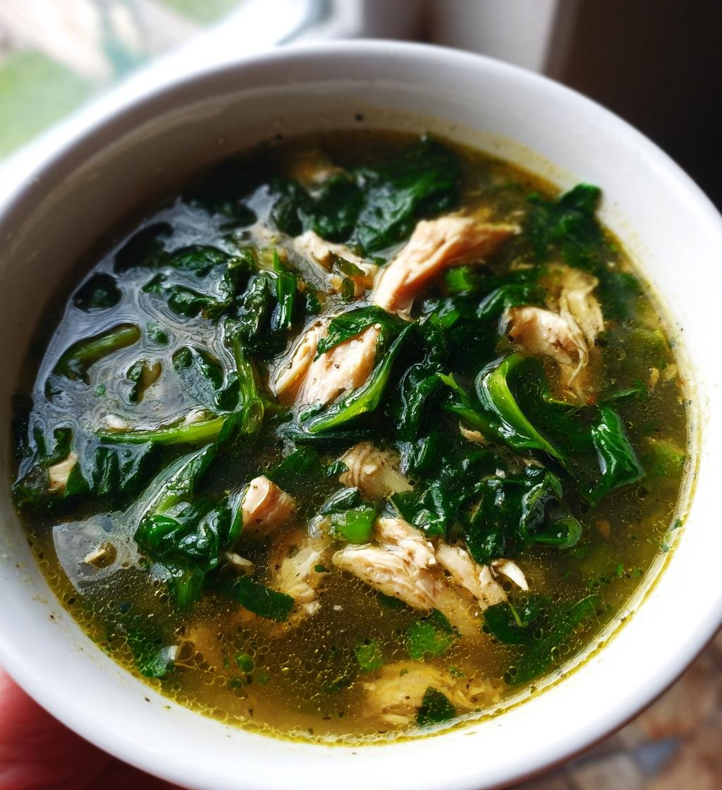 Slow Cooker Chicken Spinach Soup Recipe - Delicious & Easy Comfort Food