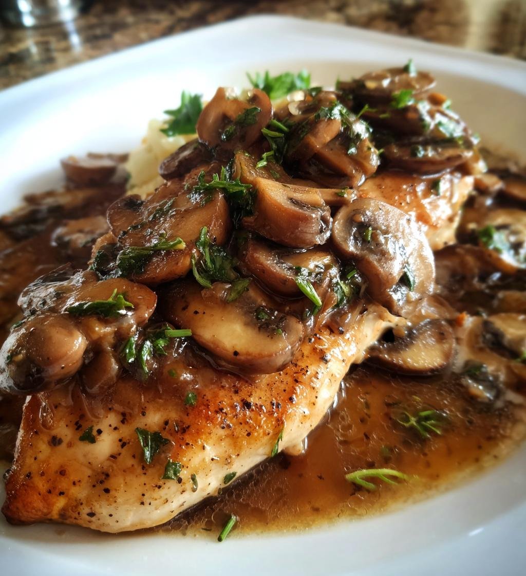 Air Fryer Chicken Marsala Recipe Easy - Juicy & Delicious Dinner
