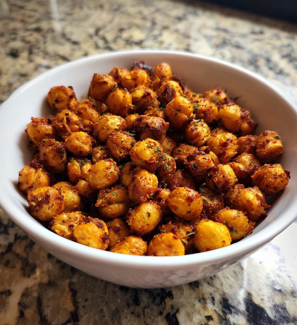 Air Fryer Crispy Chickpeas Recipe Easy & Delicious Snack