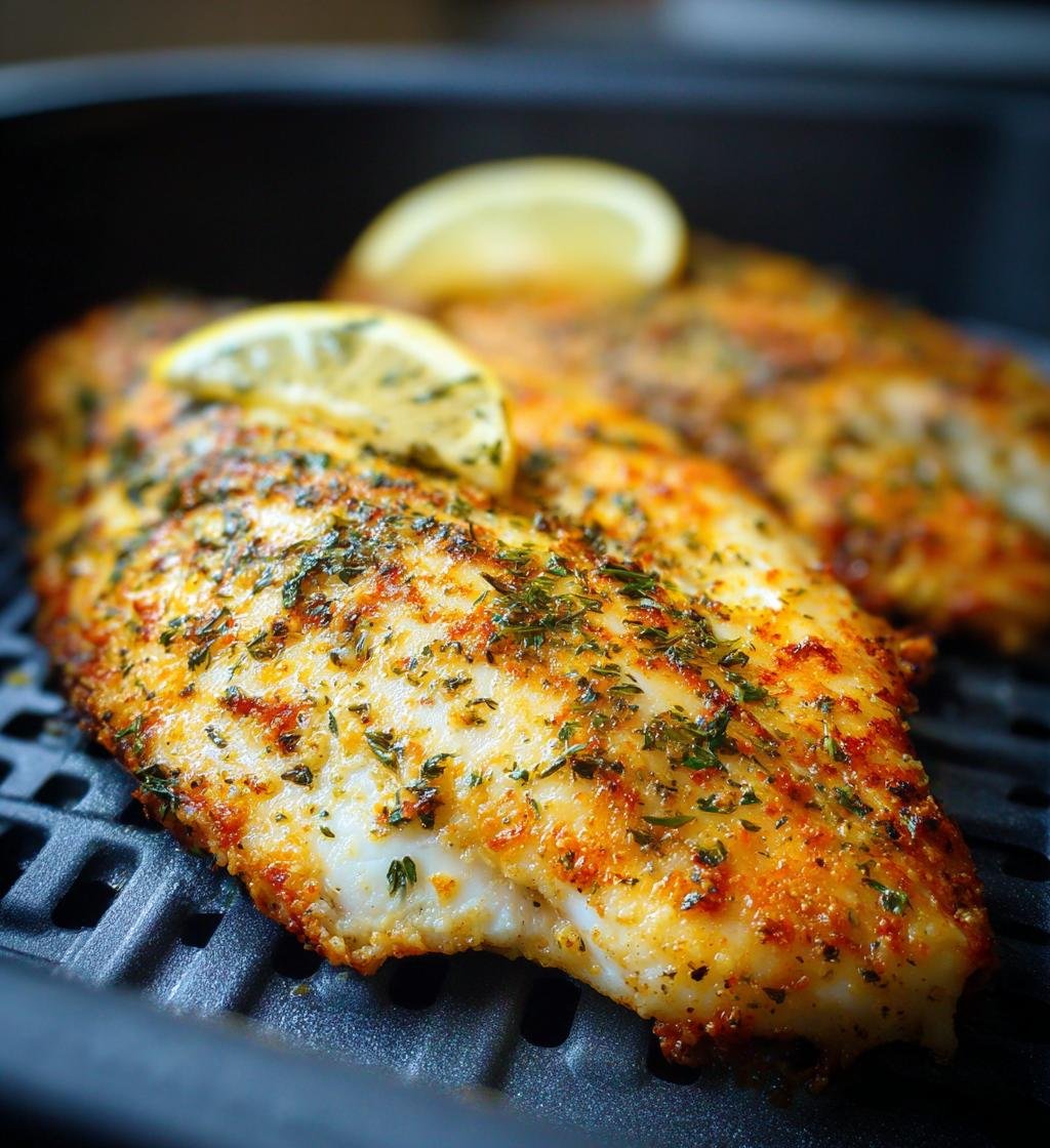 Air Fryer Lemon Garlic Tilapia Recipe - Quick & Delicious Dinner