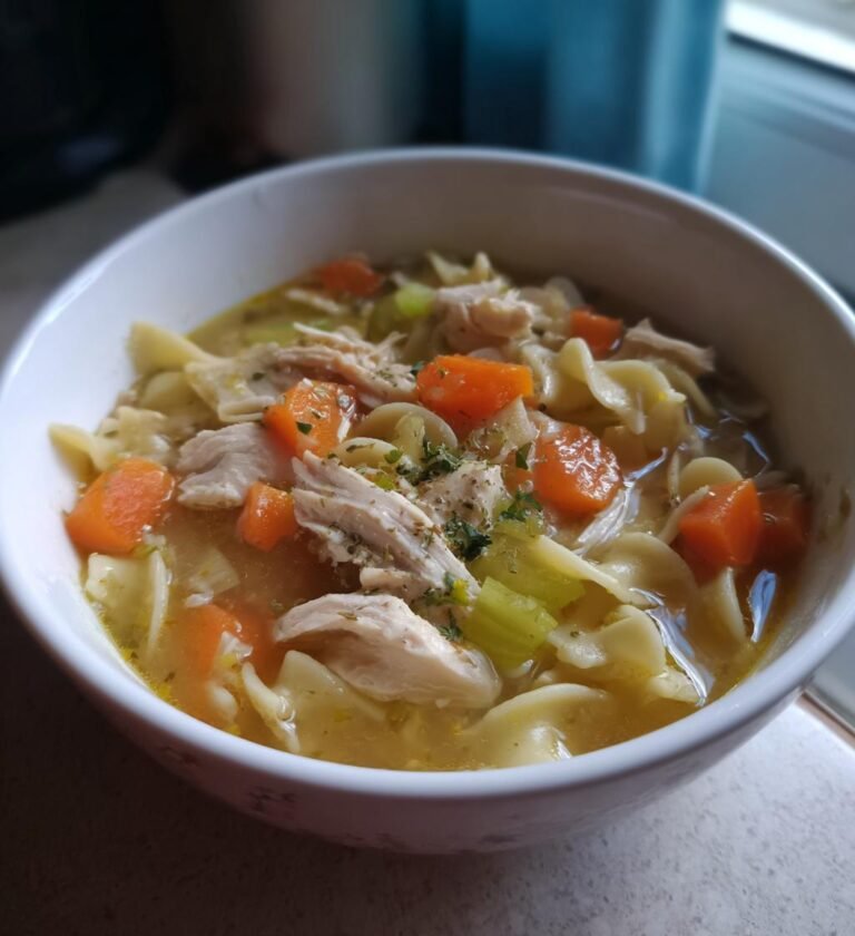 slow cooker chicken noodle soup recipe