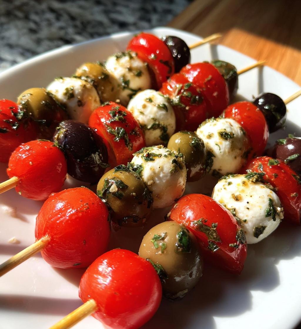 Antipasto Skewers Recipe – Easy Party Appetizer Delight
