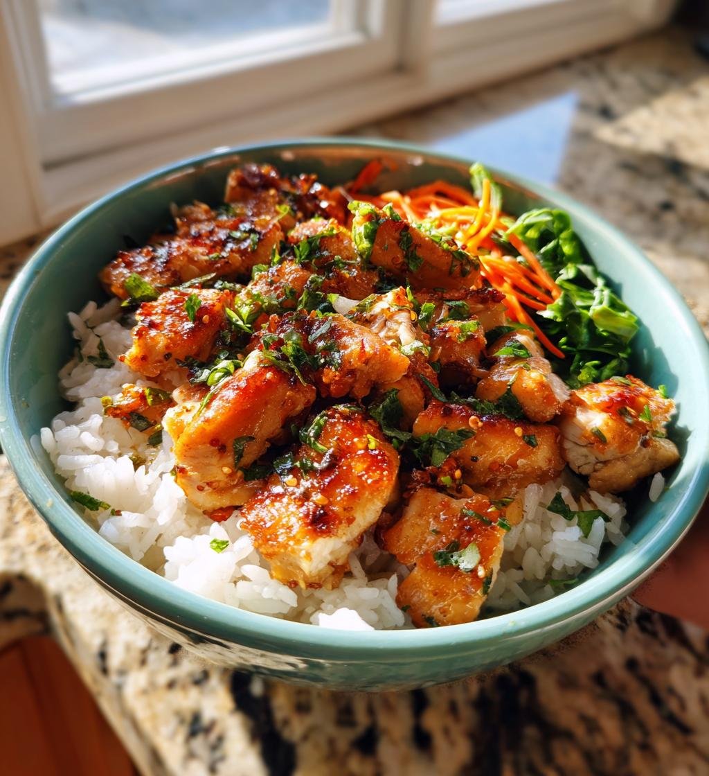 Air Fryer Chicken Rice Bowl Recipe – Quick & Delicious Meal