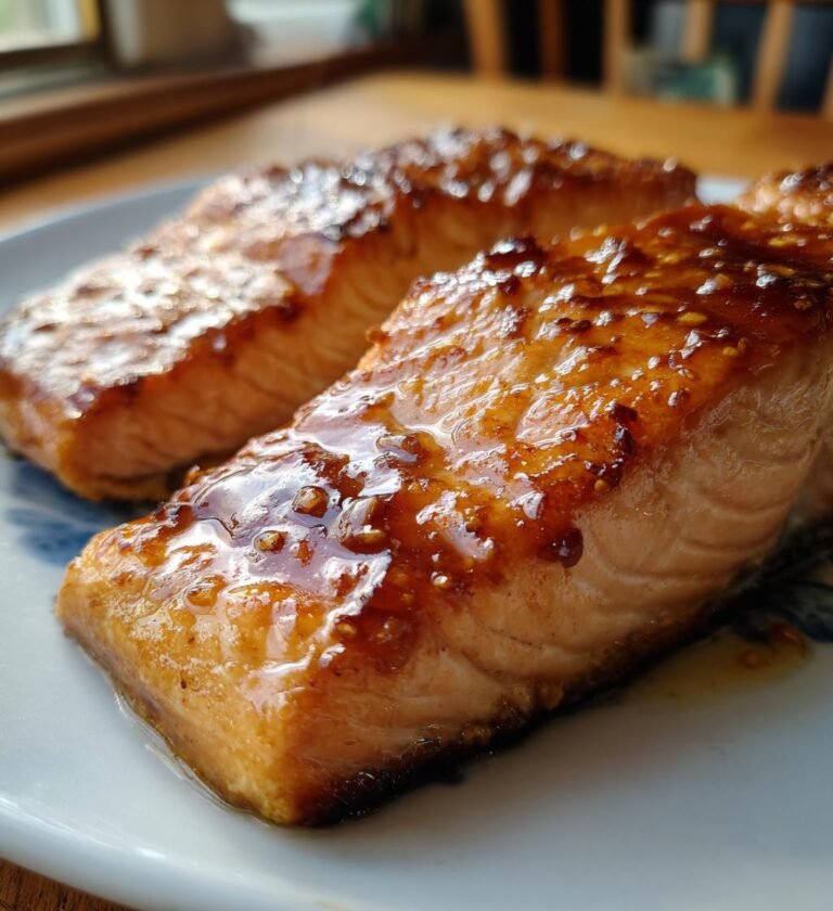 air fryer salmon with honey lime glaze