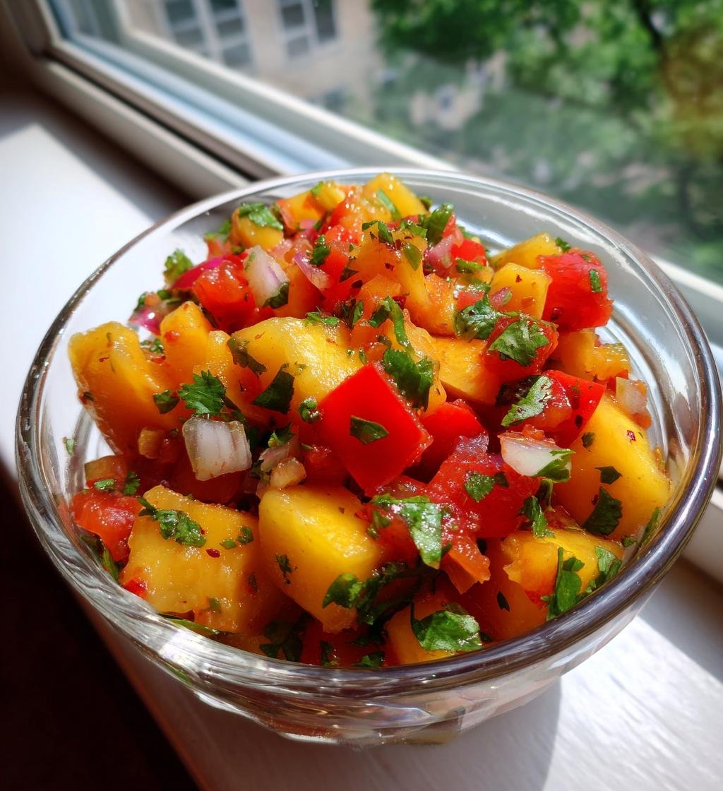 Homemade Peach Salsa Recipe for Summer Entertaining - Juicy & Delicious