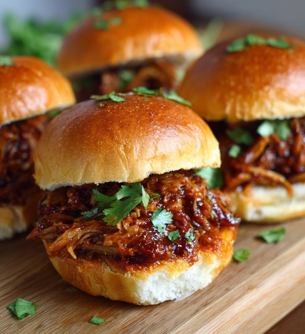 Slow Cooker Pulled Pork for 4th of July Sliders - Juicy & Delicious