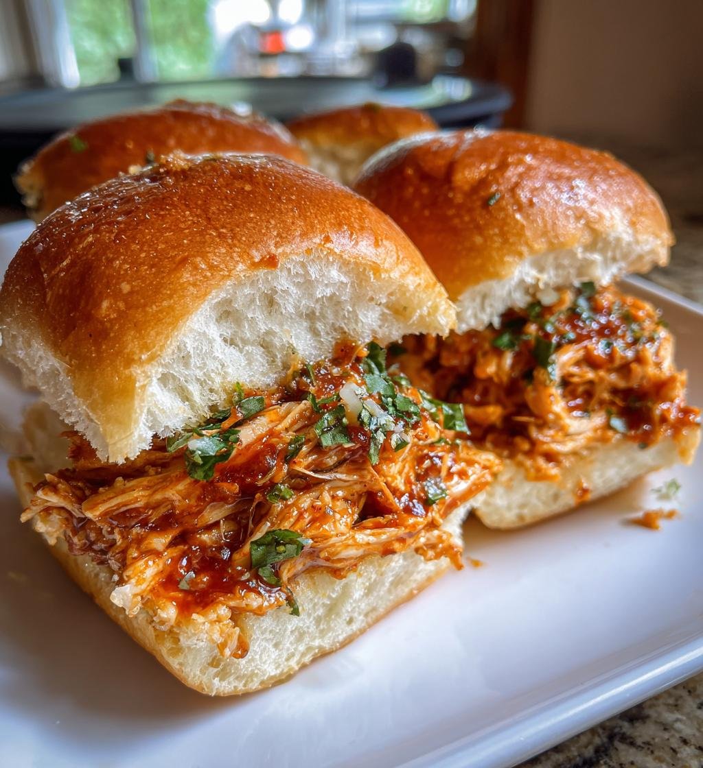 Slow Cooker Chicken for Summer Sliders Recipe - Juicy & Delicious