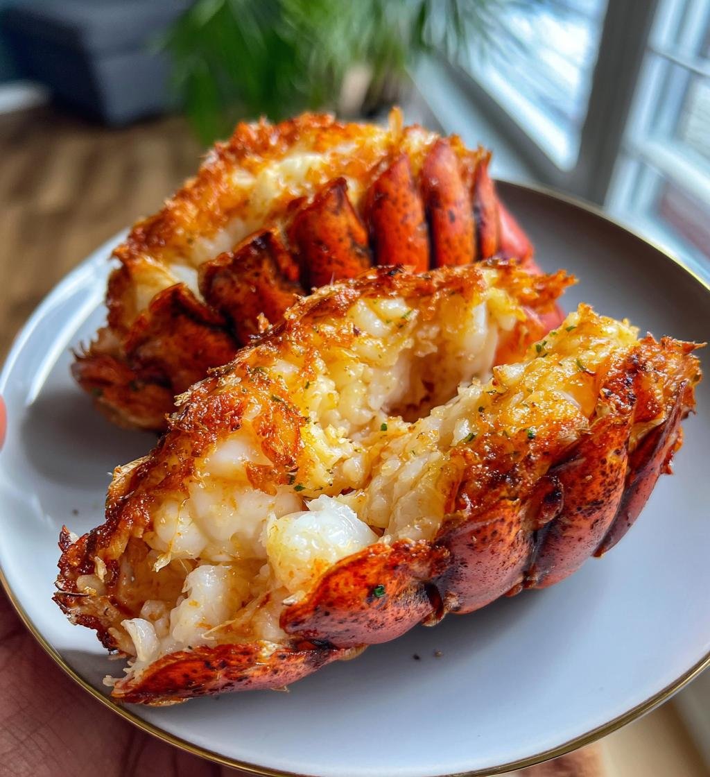 air fryer lobster tails for Father's Day dinner